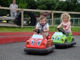 Kids driving our Herbie cars, at our dinosaur adventure park UK. 